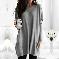 Marcella - Elegantes Langarmshirt – Grau