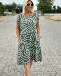 Quira - Soft-Touch-Sommerkleid – Grün