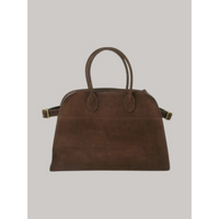 Zowie Doppelter Riemen Samt Tasche – Braun