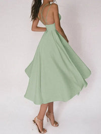 Canyon | Elegantes Damenkleid mit V-Ausschnitt – Grün