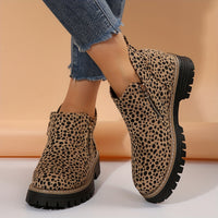Emma | Hochwertige Damen Boots stilvoll und zeitlos – Leopardenmuster