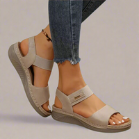 Alwilda | Komfortable Orthopädische Sandalen – Beige