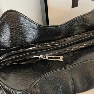 Aviana - Klassische Vintage-Lederhandtasche