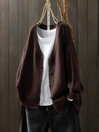 Amore | Strickcardigan – Dunkelbraun
