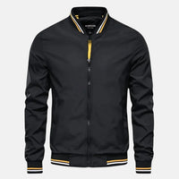Elric - atmungsaktive, winddichte Jacke – Schwarz