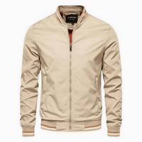 Bomberjacke für Herren - Luftige Wasserdichte Sommerjacke – Beige