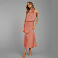 Elgunde | Stilvolles Abendkleid – Rosa
