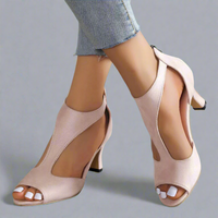 Marga | Orthopädische Sandale mit Absatz aus hochwertigem Material – Rosa