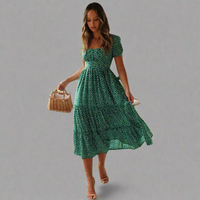 Adelwina | Maxikleid mit Stil und Komfort – Grün