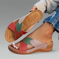 Prelunda | Komfort-Sandalen für entspannte Sommertage – Rot