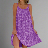 Paldrudis | Blumenbedrucktes Camisole-Kleid – Lila