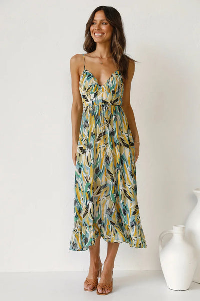 Jenela - Sommerliches rückenfreies Kleid