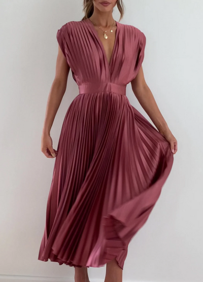 Brittney's  Himmlische Eleganz Maxikleid mit Ärmeln