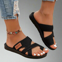 Eugenie | Komfortable Sandalen für Längeren Komfort – Schwarz