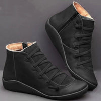 Wenora - High-Top-Sneaker mit Reißverschluss und Schnürung – Schwarz