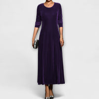 Marilou™ – Weiches Samtkleid – Lila