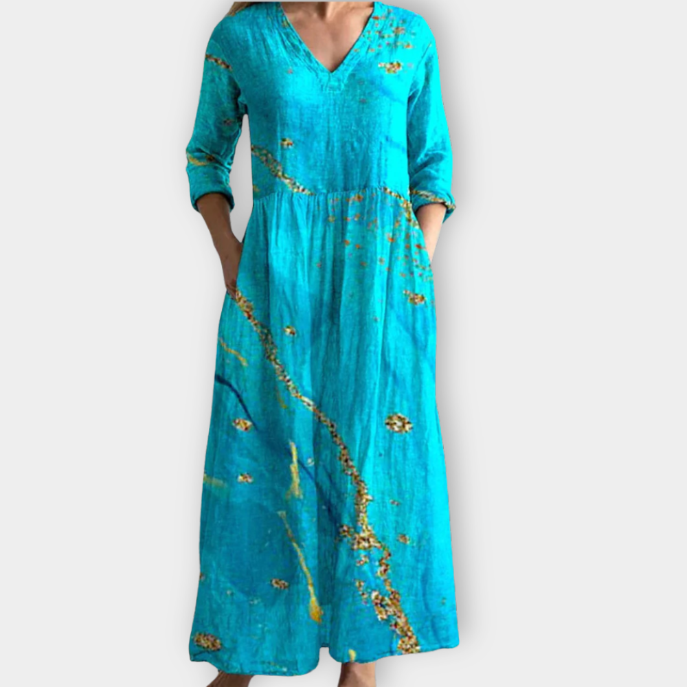 Veltrud | Weiches Premium-Boho-Maxikleid