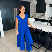 Naomi™ | Eleganter Jumpsuit für jeden Tag – Dunkelblau