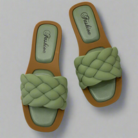 Ilonka | Elegante Sandalen mit veganem Soft-Finish – Grün