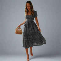 Adelwina | Maxikleid mit Stil und Komfort – Schwarz