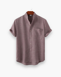 Herren Elegantes Sommerkleid | Kurzarm – Lila