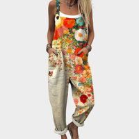 Isabella | Latzhose Damen mit stilvollem Print-Design – Mehrfarbig