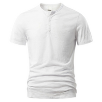 Herren Casual T-Shirt | Kurzärmeliges Basic Oberteil – Weiß