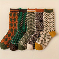Zora | Vintage Socken – 5 Paare Gemischte Farben