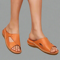 Yvonne | Orthopädische Sandalen aus Premiumleder – Orange