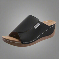 Prunberta | Bequeme Sandalen mit Fußgewölbeunterstützung – Schwarz