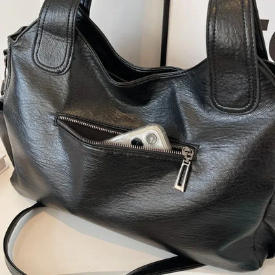 Aviana - Klassische Vintage-Lederhandtasche