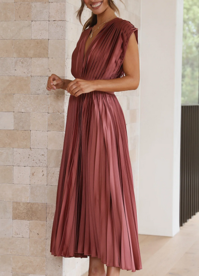 Brittney's  Himmlische Eleganz Maxikleid mit Ärmeln
