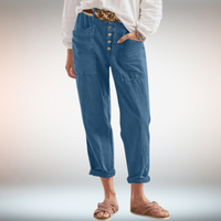 Clara | Zeitlose Damenhose mit entspanntem Look – Blau