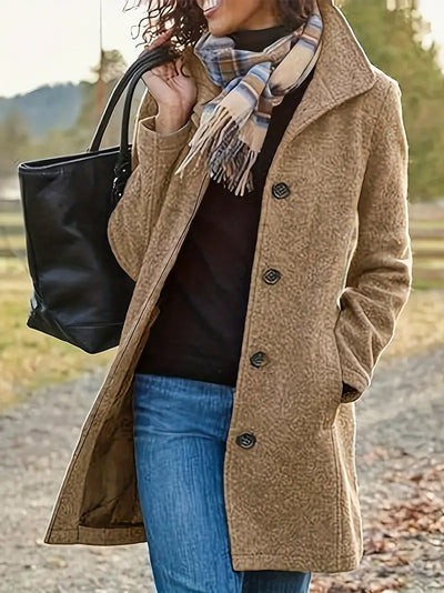 Asnitra | Lange Jacke mit doppelter Knopfreihe