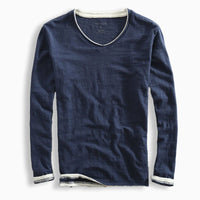 Frederick | Premium Langarmshirt – Blau