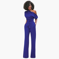 Sofie | Ein-Schulter-Overall für Damen – Blau