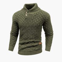 Gustav | Gemütlicher Strickpullover – Grün