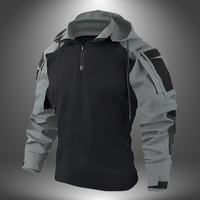 Taj | Premium Robuste Militärjacke für Männer – Grau