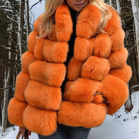 Bosmy | Hochwertiger Wollmantel für warme Wintertage – Orange