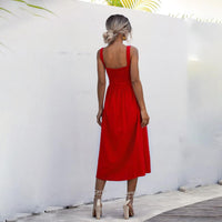 Gisele | Lockere Sommer-Damenkleider – Rot