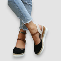 Stella | Schicke orthopädische Sandalen – Schwarz