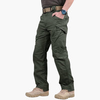 Cargohosen für Herren - Leichte Wasserdichte Sommer-Wanderhose – Grün