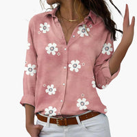 Florale Bluse mit elegantem Blumenmuster - Damen Sommerlook – Rosa