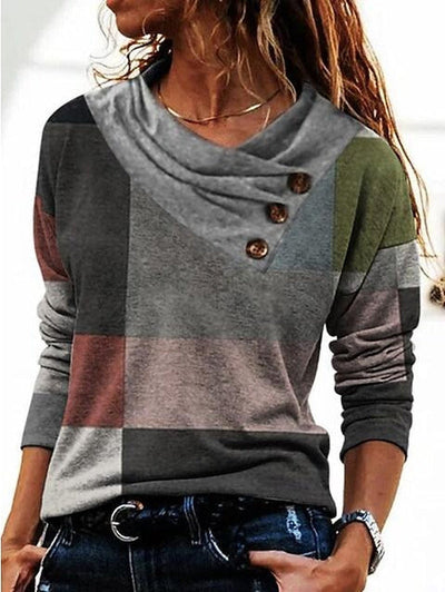 Lucia Comér® - Eleganter Pullover mit Umlegekragen