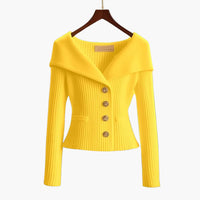 Melina | Schicker Cardigan – Gelb