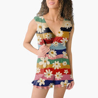 Vintage Blumen-Jumpsuit – Damen Einteiler für den Sommer – Mehrfarbig