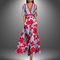 Noelle | Elegantes Damenkleid – Rot