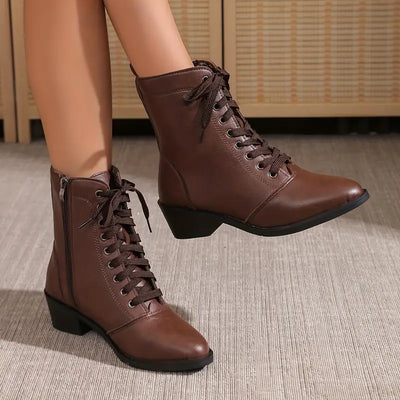 Shidara | Over-the-Knee & Ankle Boots für Damen, Plüsch Shearling gefüttert Fashion Boots