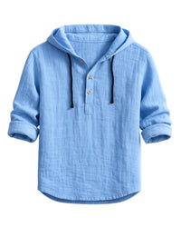 ANGEL | Luxus-Kapuzenshirt – Blau