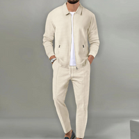 ALOIS - LEICHTE JACKE UND SCHMALE HOSE – Beige